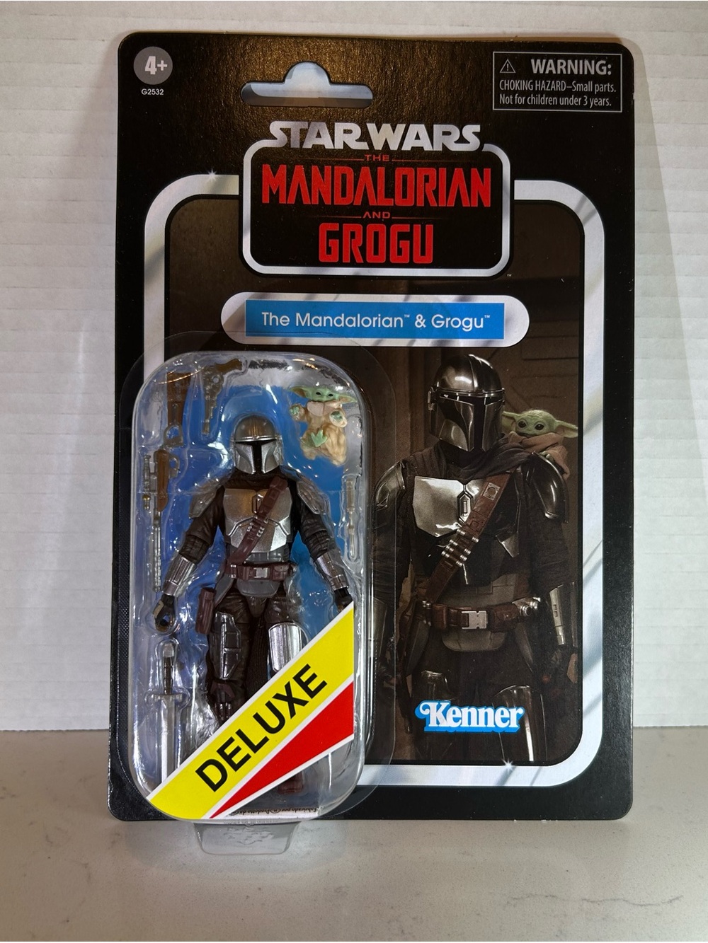Star Wars Mandalorian and Grogu Action Figure - Black, Silver, Brown